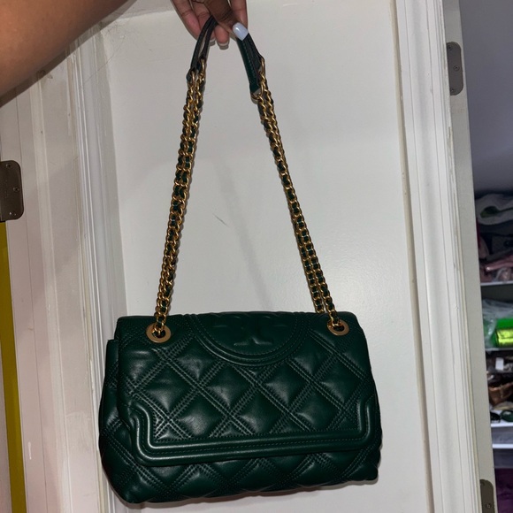 Tory Burch Fleming Soft Quilted Leather Shoulder Bag - Picture 2 of 4